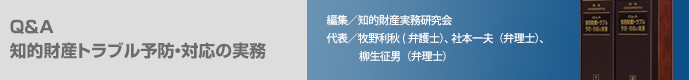Q&A 知的財産トラブル予防・対応の実務